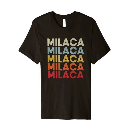 Milaca Minnesota Milaca MN Retro Vintage Text Premium T-Shirt