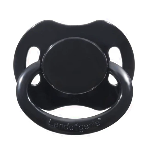 Landofgenie Adult Size Large Shield Pacifiers Bone Shaped Cutie Pacifier Black