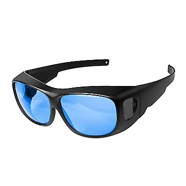 iPower Indoor Hydroponics HPS MH Grow Room Glasses for Tent Anti-UV Goggles Visual Eye Protection, 1-Pack, Blue
