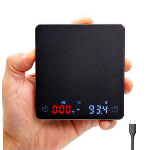 MiiCoffee Nano Coffee Scale with Timer, Espresso Scale with Auto Tare, Touch Sensor and Silicone Cover