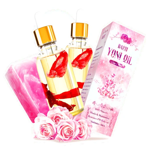 BASSI Yoni Soap Bars & 2PCS Natural Yoni Oil Set, Natural Yoni Oil Vaginal Wash for Women Feminine Wash Vaginial Deodorants pH Balance, Eliminates Odor, Feminine Oil 30ml/1 fl oz, Vaginal Care Soap 3.53 oz