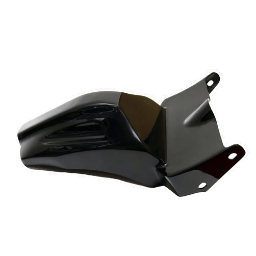 Hoprousa Motorcyle Short Rear Fender Fiberglass Powersports Mudguard GP-Style Black for M8 Engine Harley Softail Breakout & Fatboy 18-later FXBR FLFB (Gloss Black)