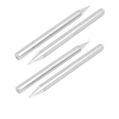 uxcell 40W 4.5mm Shank Dia Straight Soldering Iron Tip Rework Station Tool 4pcs