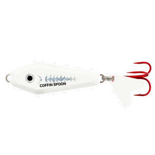Northland Tackle Northland Fishing Tackle Buck-Shot Coffin Ice Fishing Jigging Spoon Lure, Assorted Sizes & Colors for Walleye, Perch, Crappie, & More