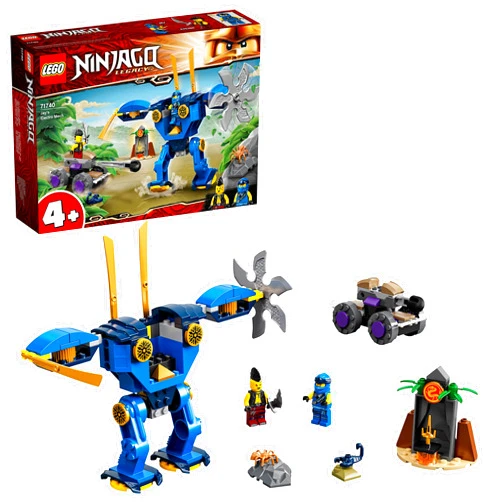 LEGO NINJAGO Legacy Jay’s Electro Mech 71740 Ninja Toy Building Kit Featuring Collectible Minifigures; Great Gift for Kids Aged 4 and Up Who Love Imaginative Toys, New 2021 (106 Pieces)