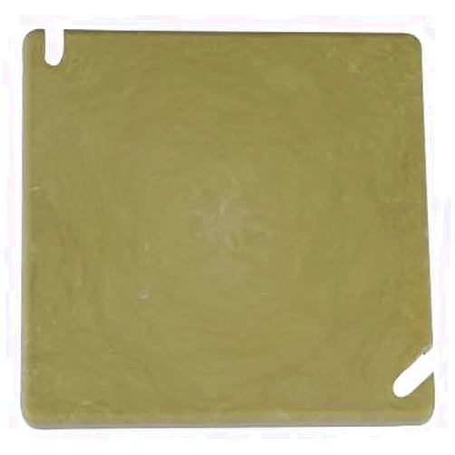 ALLIEDMP Allied Moulded Products 9344 PVC Flat Electrical Junction Box Blank Cover 4 Inch x 0.094 Inch x 4 Inch Beige/Tan FiberglassBox