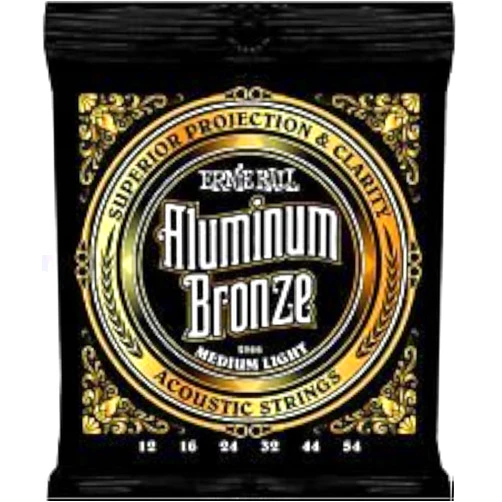 Ernie Ball 2566 Aluminum Bronze Medium-Light Acoustic Guitar String Set - 2 Pack