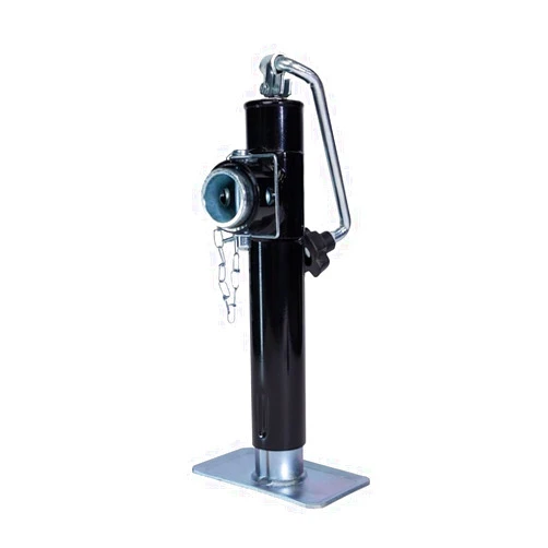 Bastion Distribution Top-Wind Swivel Trailer Jack | Weld-On Pipe Mount Jack | 5000lb Capacity | Tongue Jack for Utility Boat RV Camper Equipment Trailers | Durable Steel Construction | BD-5000TW-TM