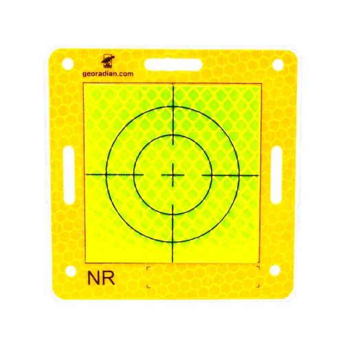 Georadian.com Wall Target Measurement Point for Monitoring Inspection Reflex Target Total Station (yellow_celadon)