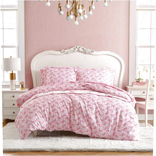 Betsey Johnson - Full/Queen Duvet Cover Set, Super Soft Bedding with Matching Shams, Chic Home Decor, Oeko-Tex Certified (Ballet Bows Pink, Full/Queen)