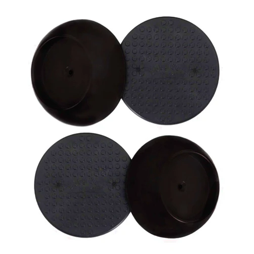 Baby Gate Guru Small Wall Protector 4 Pack - Black - Cup Pads to Guard Your Walls from Pressure Mounted Baby Gates, Pet Gates, Safety Gates, Shower Curtain Rods, and More (4 Pack, Black)