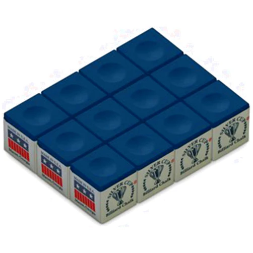Silver Cup Billiard CHALK - ONE DOZEN