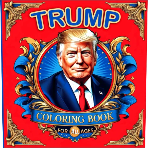 Mathias Hofmann Donald Trump Coloring book to color designs bold and easy for kids and all ages