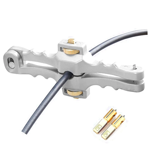 Groword Armored Fiber Optic Cable Stripping Tool SI-01,Longitudinal & Window Cable Peeler, Mid Span Cable Stripper with Adjustable Cutting Depth,2/5