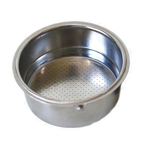 Hobbyhub 51mm Stainless Steel Coffee Filter Double Layer Filter Basket Stainless Steel Portafilter Basket for Portafilter Coffee Machine(Double Cup)