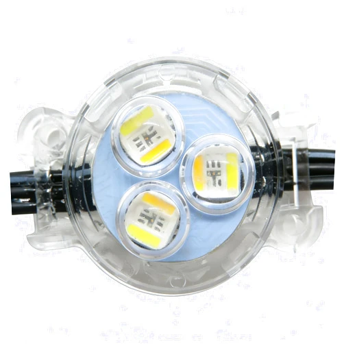 Paulzhang Outdoor Christmas Lights with 30mm Diameter Point Puck Lights Modules UCS2905/WS2805 RGBIC+CCT for Roof and Eaves Decoration No Controller and Power Adapter Included (12V RGB CCT)