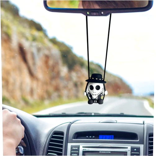 YYS.BD Car Swinging Ornament Rear View Mirror Accessories Hanging Cute Anime Rearview Pendant Decoration Interior for Gardening Man Woman Charms Aesthetic Decor Decorations (MZYDZ-KLT)