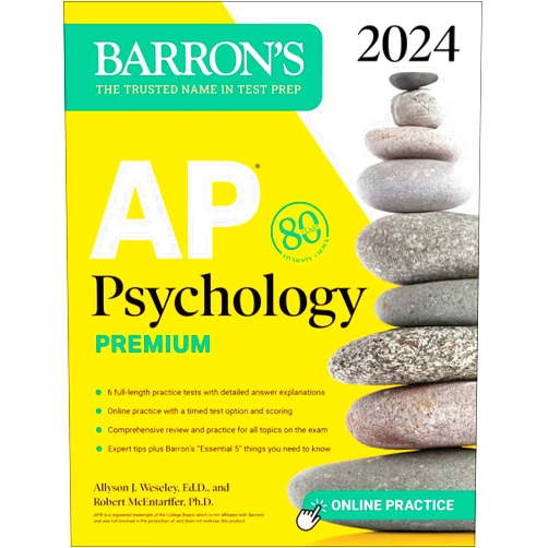 Allyson J. Weseley Ed.D.,Robert McEntarffer Ph.D. AP Psychology Premium, 2024: Comprehensive Review With 6 Practice Tests + an Online Timed Test Option (Barron's AP Prep)
