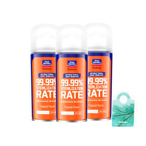 KÖRPER BESONDERS GLODWAY Glodway Whole Car Air Refresher,Odor Eliminator Remover Spray For Car,Tropical Flavor Strong Freshener With Odour Eliminator Technology,Long-Lasting Scent,6 Ounce(Pack of 3)