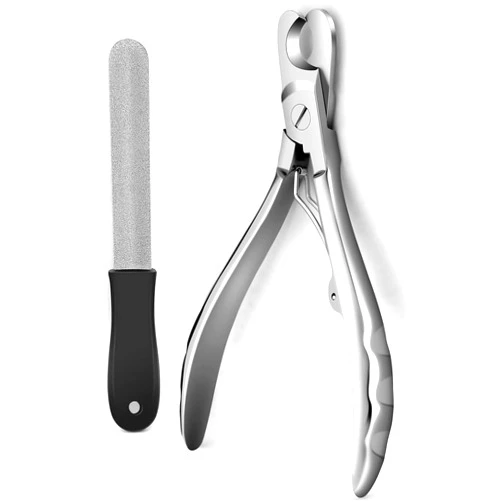 Sevenfly Wide Open Dog Nail Clippers for Large Dogs Cut Like Butter, Heavy Duty Dog Nail Trimmer Full Metal Razor Sharp Professional for All Dogs Cats with Thick Toenail