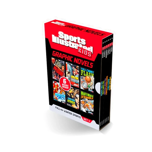 By Blake A Hoena (Author), Scott Ciencin (Author), Jessica Gunderson (Author), Nel Yomtov (Author), Brandon Terrell (Author), Gerardo Sandoval (Illustrator), Jose Alfonso Ruiz (Illustrator) & 3 more Sports Illustrated Kids Graphic Novels Boxed Set: Fall and Winter Sports Set 1