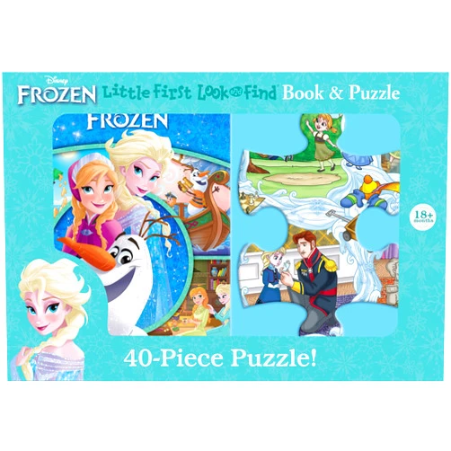 Editors of Phoenix International Publications Disney Frozen - Little First Look and Find Activity Book and 40-Piece Puzzle - PI Kids