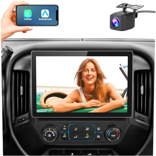 AWESAFE 13.1 inch Car Radio Stereo for Chevy Silverado GMC Sierra 2014-2018 with CarPlay Android Auto