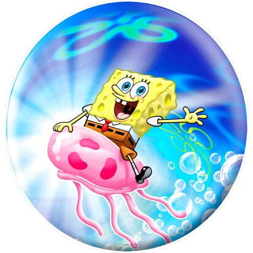 On The Ball Bowling Spongebob Balls Undrilled Bowling Ball