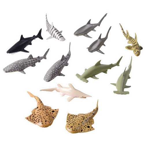 U. S. Toy Shark Toy Animals (12 Count)