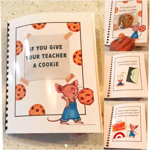 Generic If You Give Your Teacher A Cookie Teacher Appreciation Gift Book, 2024 New Creative And Thoughtful Gift For Teacher, 1pc