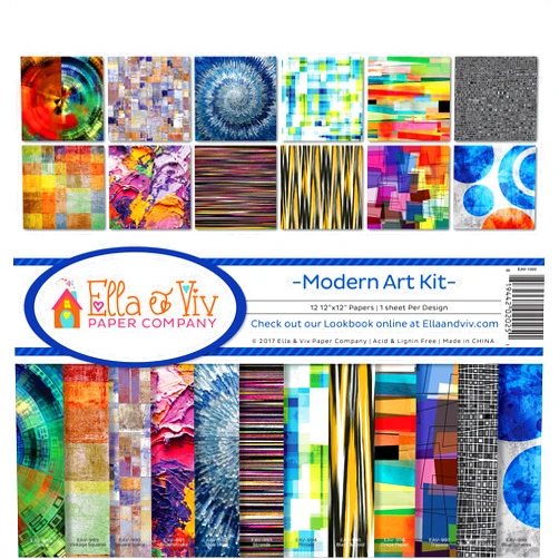 Ella & Viv by Reminisce EAV-1000 Modern Art Scrapbook Collection Kit