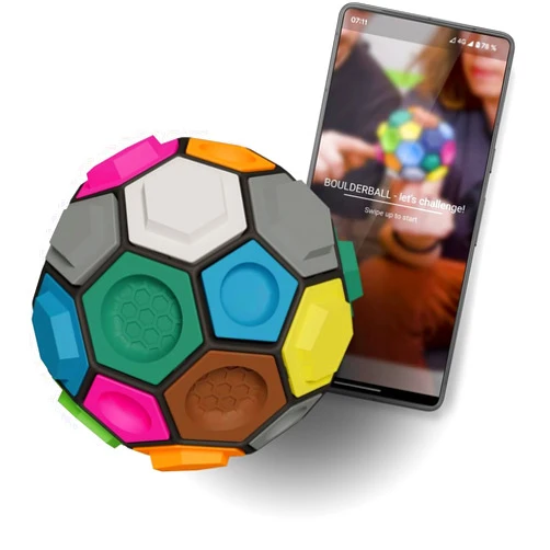 BOULDER BALL BOULDERBALL Basic 3D Climbing Ball, World Novelty, Climbing in The tiniest Space - Concentration, Creativity, Dexterity