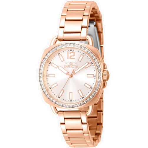 Invicta Lady's Wildflower 32mm Stainless Steel Quartz Watch, Rose Gold (Model: 46343)