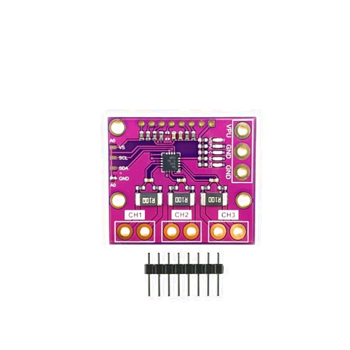 Generic #icpart I2C SMBUS INA3221 Triple-Channel Shunt Current Power Supply Voltage Monitor Sensor Board Module Replace INA219 with Pins - (Color: Purple) #icpart299907