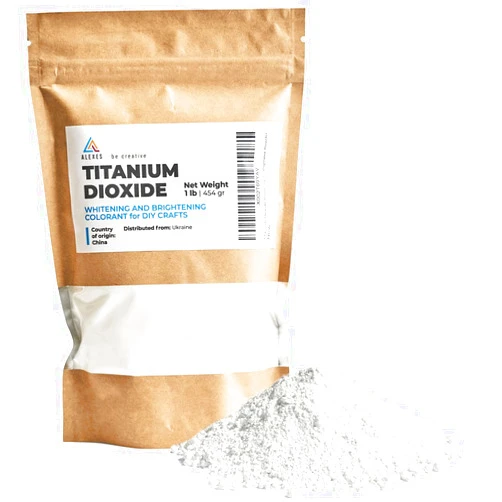 ALEXES Titanium Dioxide 1 Lb - Pure Titanium Dioxide for Soap - Whitening Colorant for DIY and Crafts - Titanium Dioxide for Soap Making - Titanium Dioxide Powder