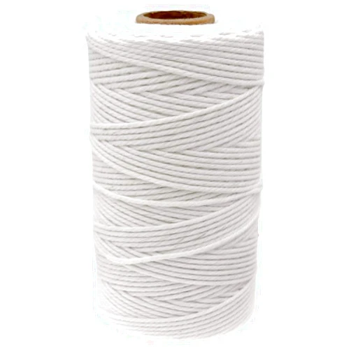 jijAcraft Butchers Twine 328 Feet, 2mm Cotton Twine String, Food Safe Kitchen Cooking Bakers Twine String for Meat Trussing, White Cotton String for Turkey Sausage Butcher Food Prep