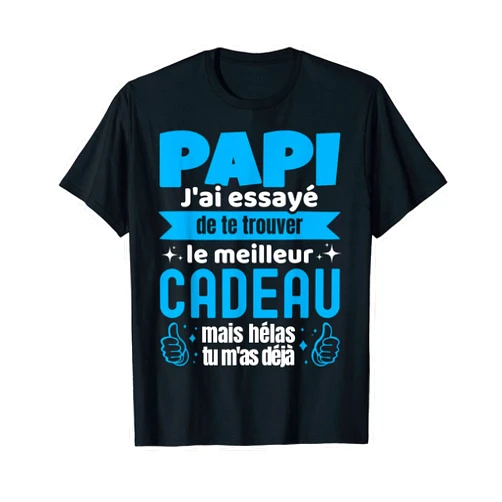Cadeau Humour Homme Pour La Fête Des Grands Pères Grandad Dad Gift Personalised Birthday Humour T-Shirt