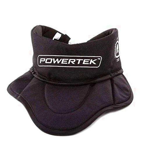 PowerTek V5.0 TEK Ice Hockey Player Protective Neck Guard with Extension (Senior, 13.5
