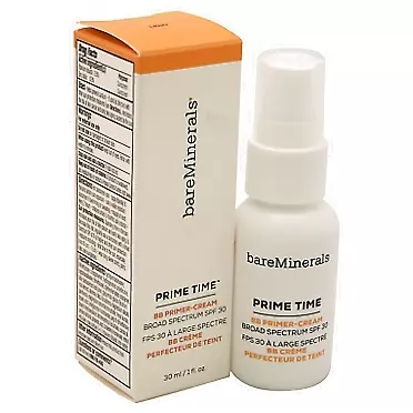 bareMinerals Prime Time Bb Primer Cream Spf 30, Light, 1 Fl Oz (Pack of 2)