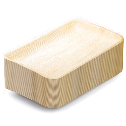 Dicunoy 20 PCS Palm Serving Plates, 14