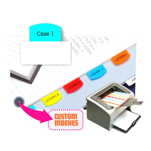 Redi-Tag, RTG33120, Laser Printable Index Tabs, 100 / Pack, Assorted