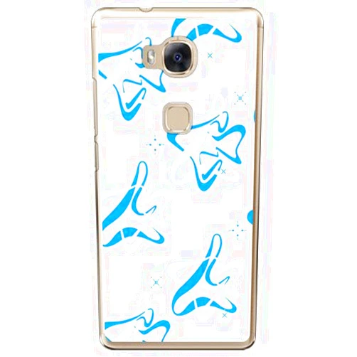 Second Skin MHAK Spacer White x Blue (Clear) / for Huawei GR5 KII-L22/MVNO Smartphone (SIM Free Device) MHWGR5-PCCL-298-Y372 MHWGR5-PCCL-298-Y372