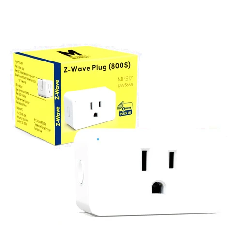 Minoston Z-Wave Plug 800 Zwave Smart Plugs Built-in Repeater Range Extender, 1300FT LR Range, Z-Wave Hub Required, Zwave Outlet Compatible with SmartThings, Hubitat, Vera, ETL Listed (MP31Z)