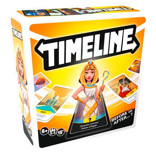 Asmodee Timeline Card Game (2025 Refresh) - Fun Educational History & Trivia Game for Families and Friends, Place Events in Chronological Order, Ages 8+, 2-6 Players, 15 Minute Playtime