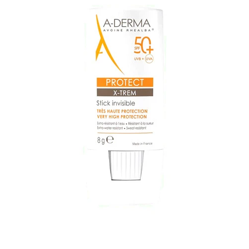 A-Derma Stick Invisible Spf50+ Protect Xtrem Peaux Fragiles Au Soleil 8g A-derma