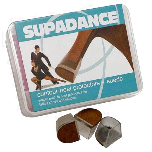 Supadance Package of 5 Pairs of Heel Protectors for Contour Heels with Suede Leather Base