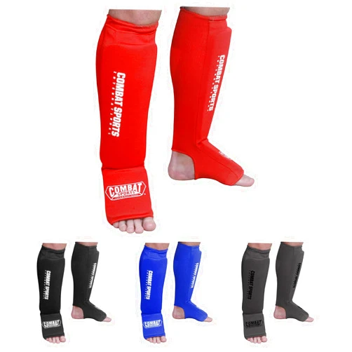 Combat Sports Washable MMA Elastic Cloth Shin & Instep Padded Guards