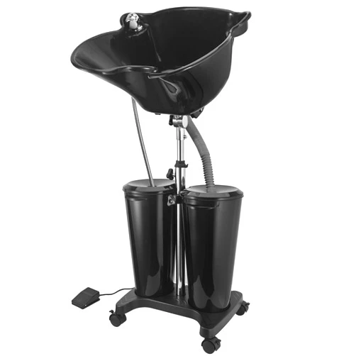 Johgee Adjustable Portable Shampoo Bowl with Electric Pump,Hair Washing Station Sink with Buckets&Drain Hoses,Portable Wash Bowl for Hairstylist,Portable Salon Sink Hair Wash Basin for Home Barber Use