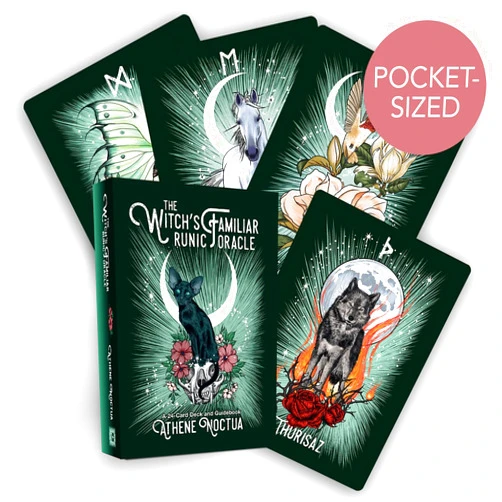 By Athene Noctua (Author) The Witchs Familiar Runic Oracle: A 24-Card Deck and Guidebook