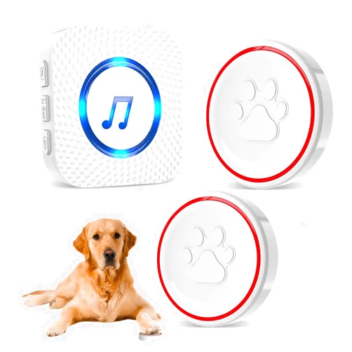 ChunHee Smart Dog Door Bell Wireless Puppy DoorBell for Potty Training, Dog Bells to go Outside,Bell for Dogs to Ring to go Potty [New 2024]